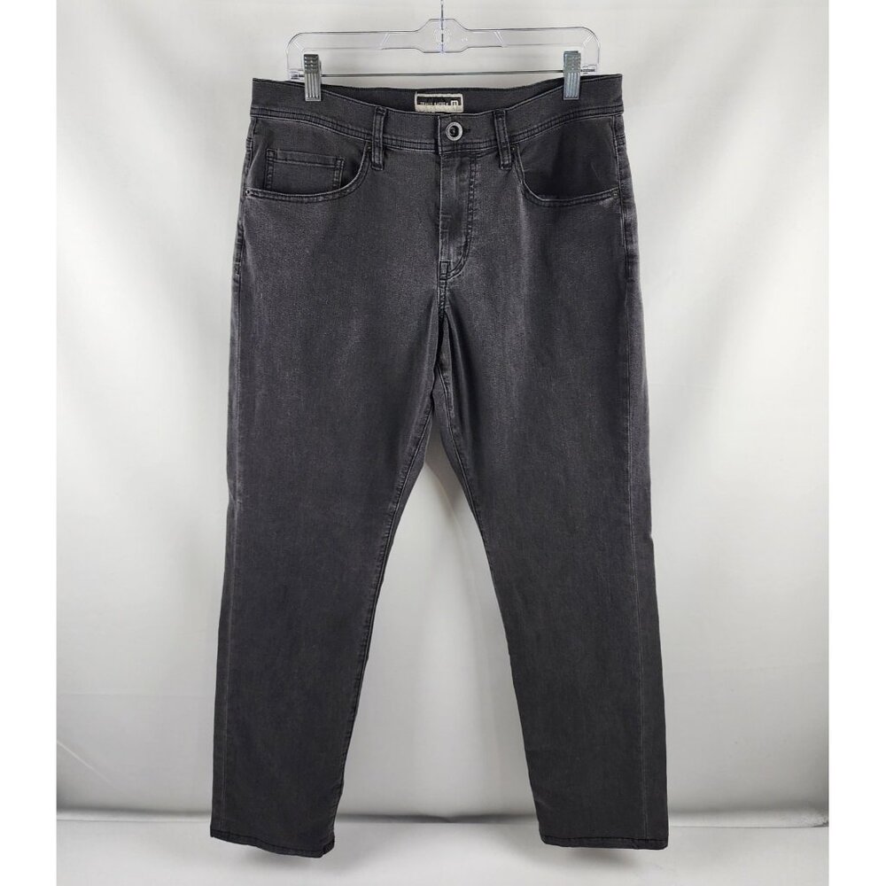 Travis Mathew Jeans Mens 33x30 Black Straight Leg Denim